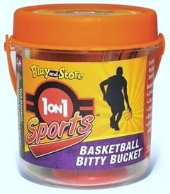 1 on 1 Sports Basketball Bitty Bucket doboz