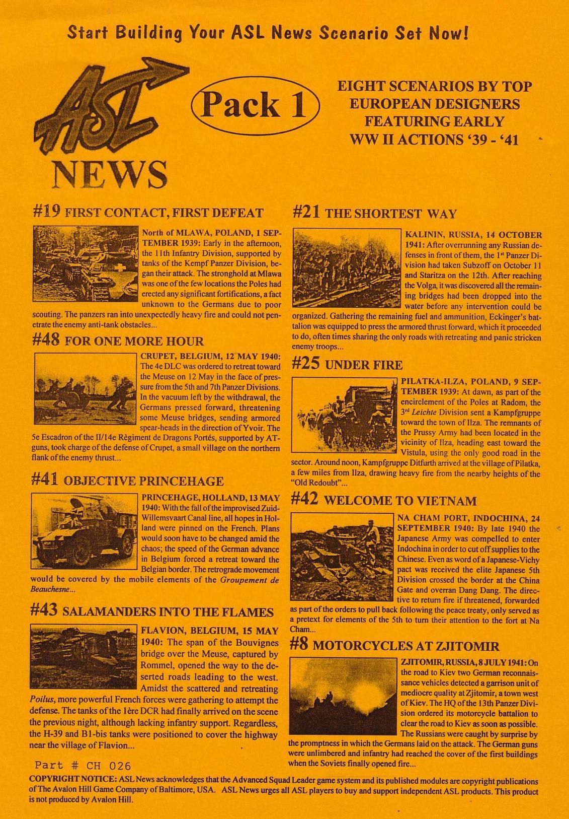 Coperta Euro Pack I: Early War Actions