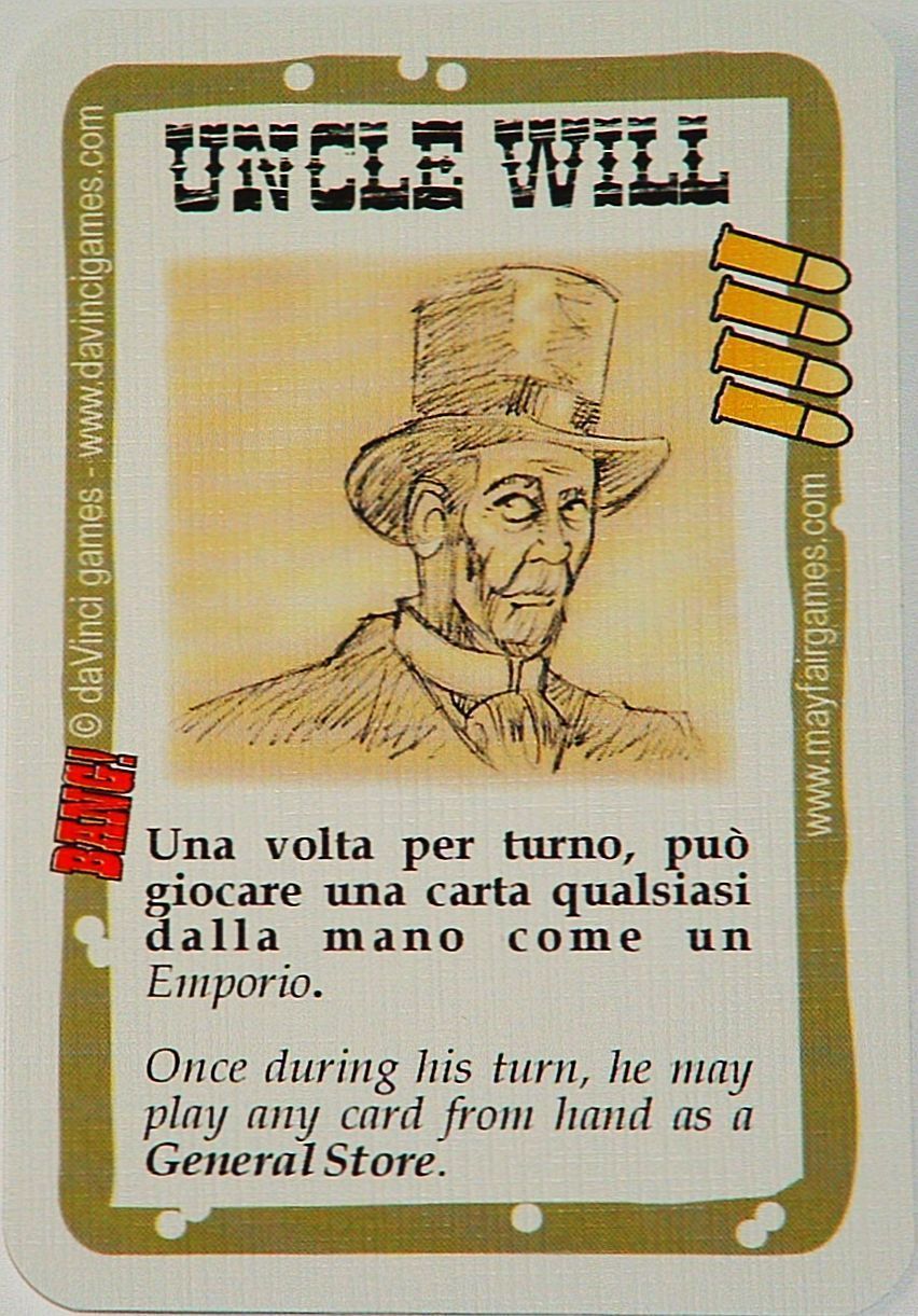 BANG! Uncle Will box art