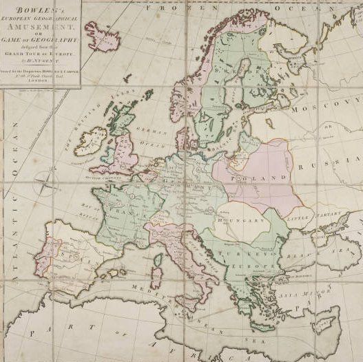 Bowles European Geographical Amusement box art