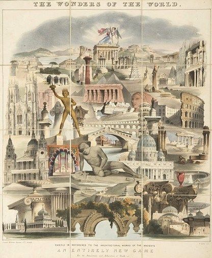 Wonders of the World: Chiefly in Reference to the Architectural Works of the Ancients. An Entirely New Game for the Amusement and Education of Youth box art