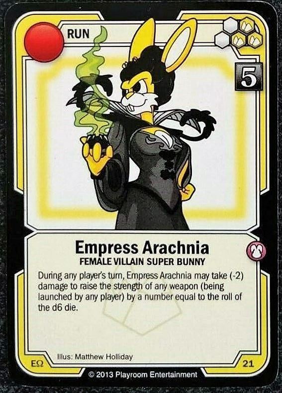 Killer Bunnies and the Ultimate Odyssey: Empress Arachnia Promo Card box art