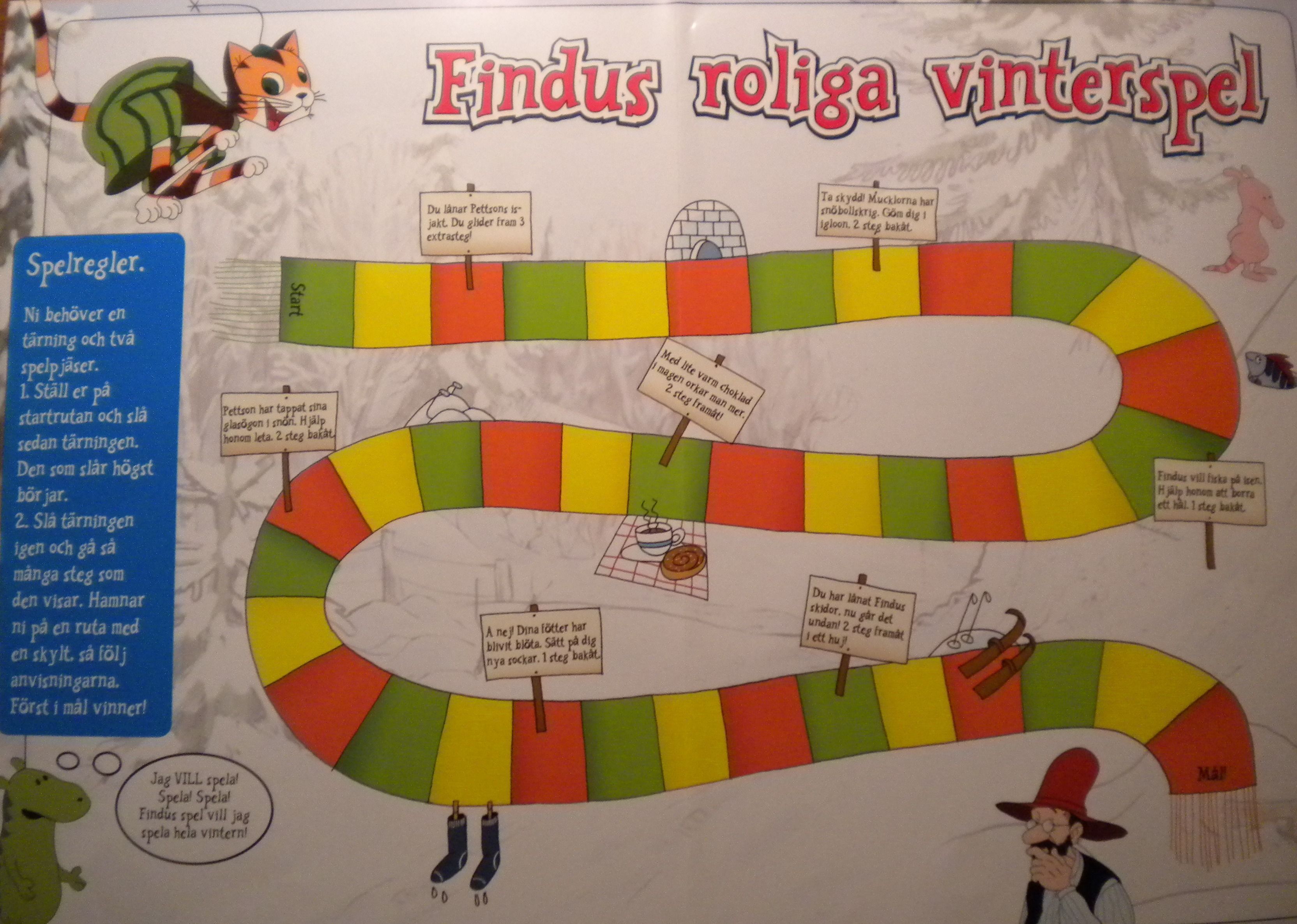 Findus roliga vinterspel doboz