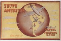 South American Pictorial Travel and Trading Game