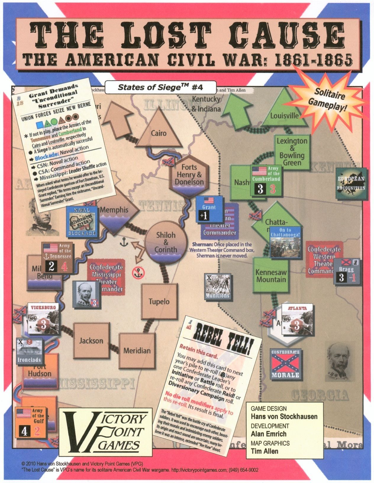 The Lost Cause: The American Civil War, 1861-1865 box art