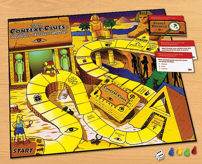 Using Context Clues: Riddle of the Ruins Vocabulary Game box art