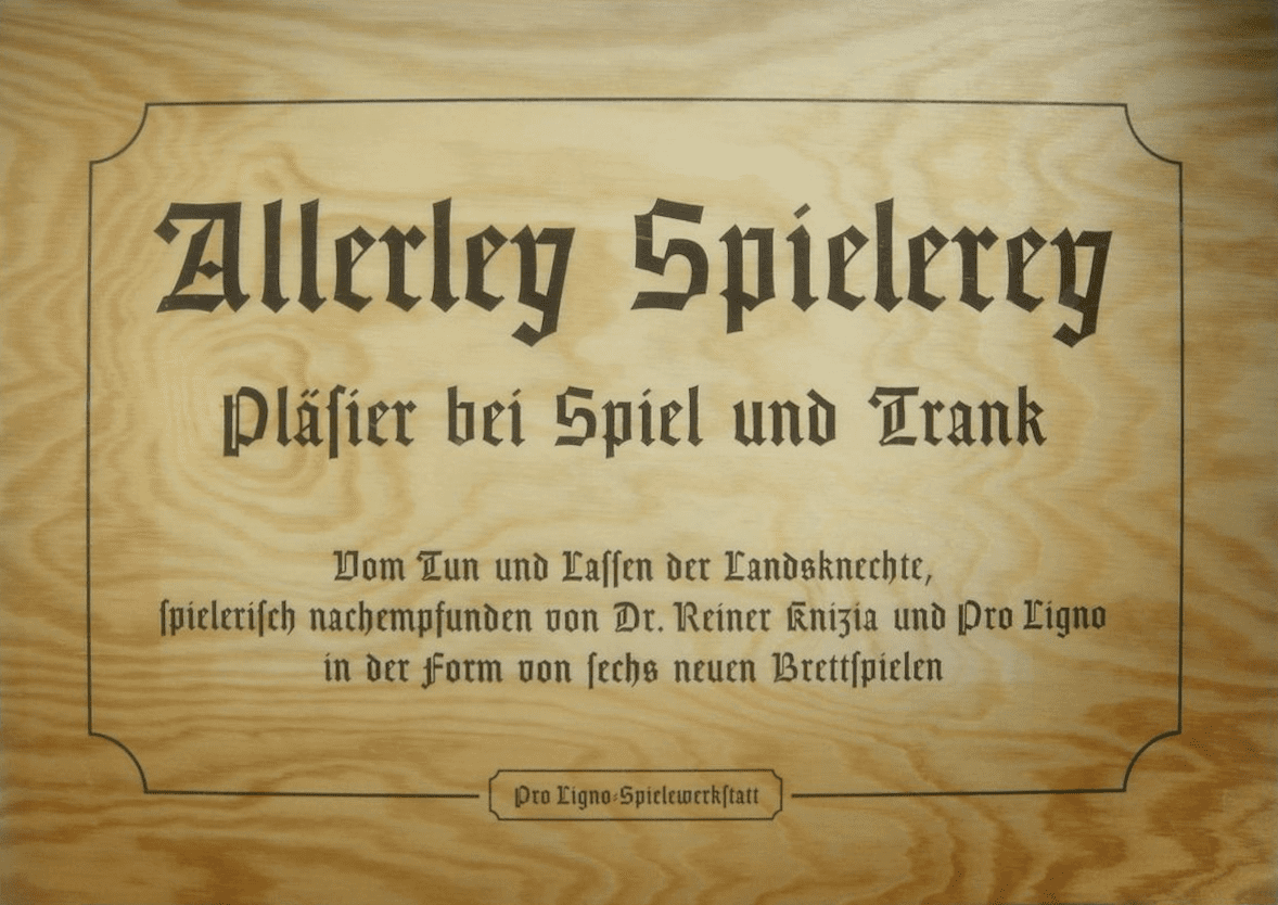 Allerley Spielerey doboz