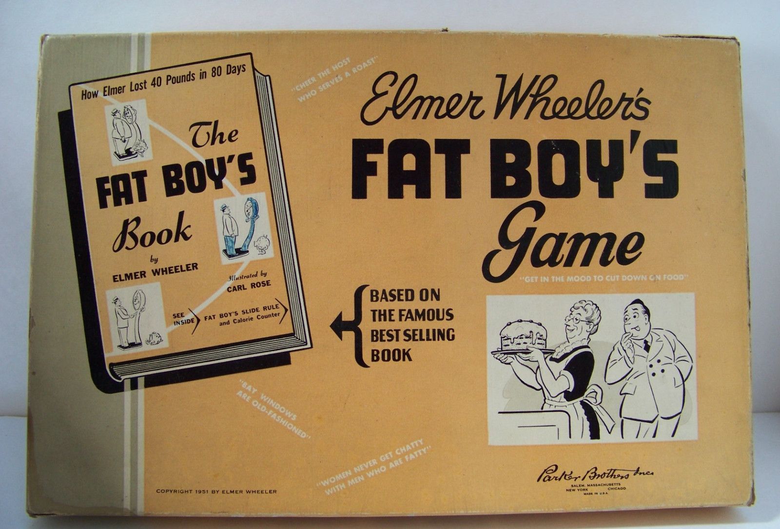 Elmer Wheeler's The Fat Boy's Game box art