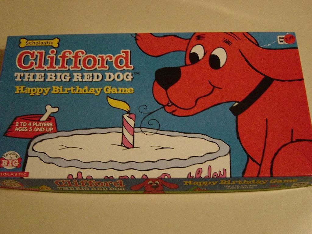 Clifford the Big Red Dog Happy Birthday Game doboz
