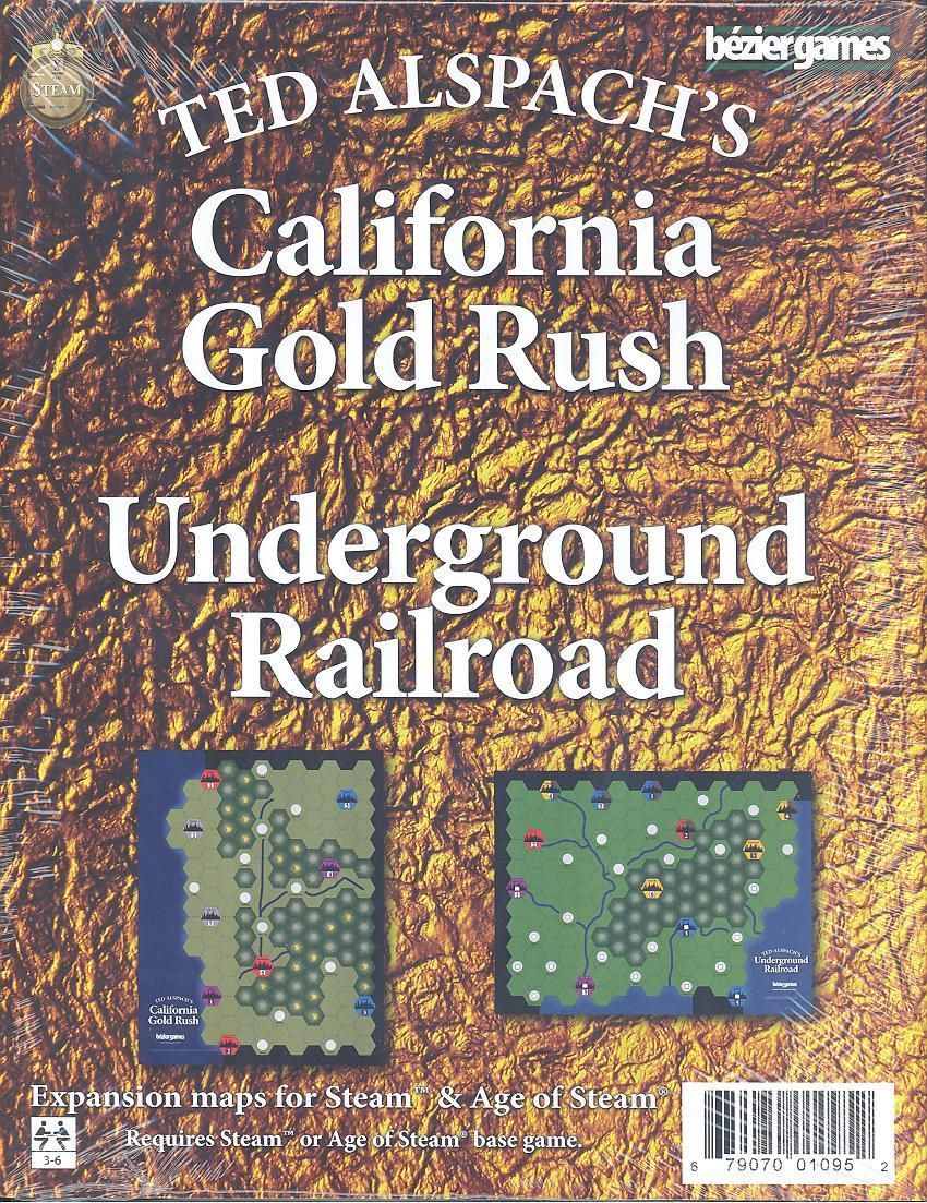 Age of Steam Expansion: California Gold Rush & Underground Railroad box art