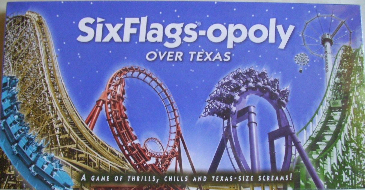 Six Flags-opoly doboz