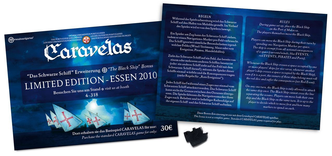 Caravelas: "The Black Ship" box art