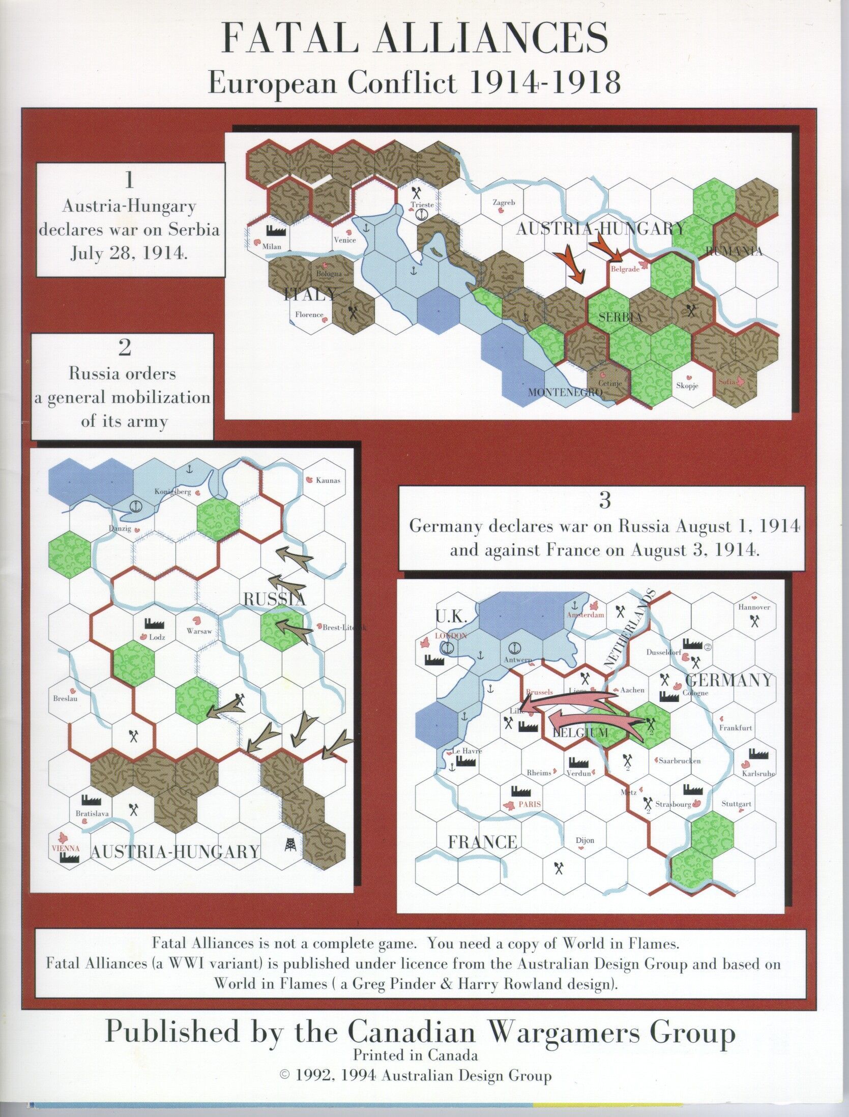 Fatal Alliances II: European Conflict 1914-1918 box art