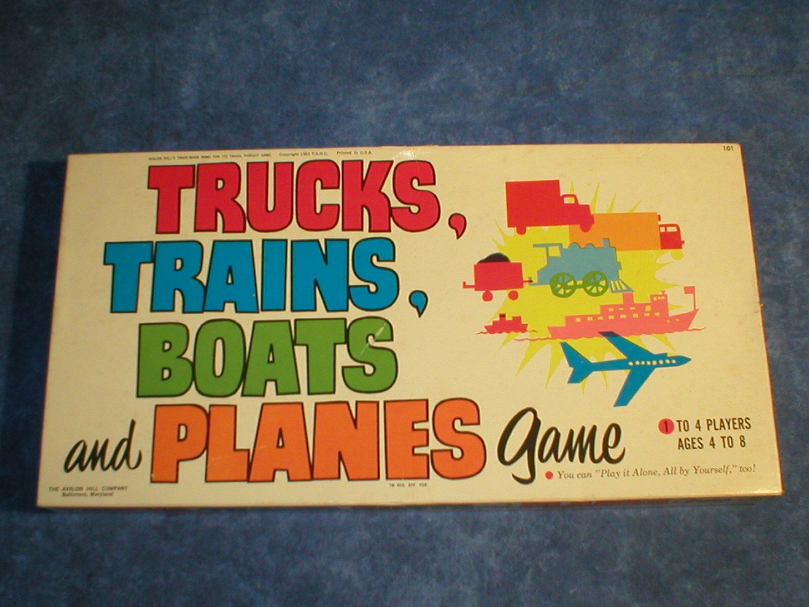Coperta Trucks, Trains, Boats and Planes game