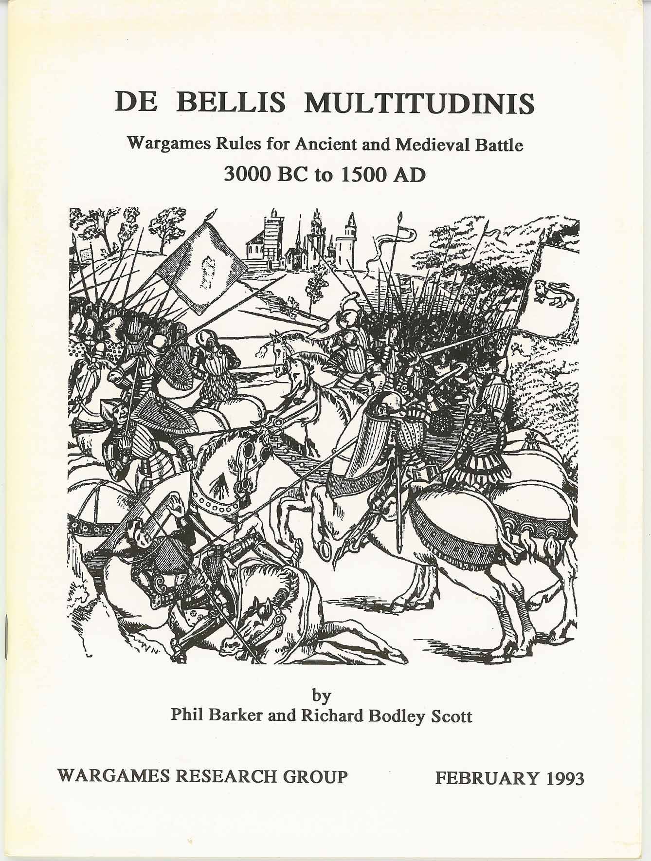 De Bellis Multitudinis: Wargames Rules for Ancient and Medieval Battles – 3000 BC to 1500 AD box art