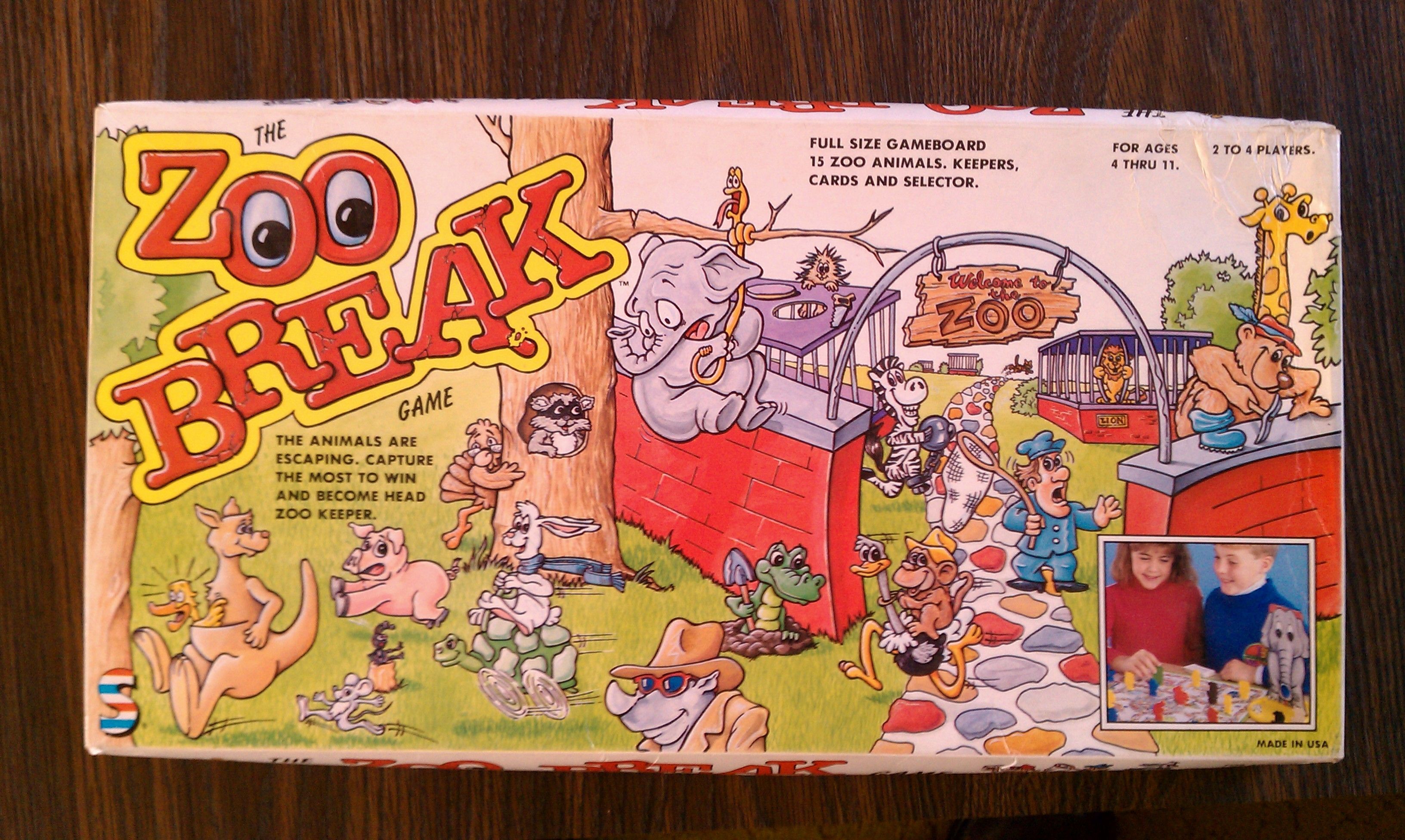 The Zoo Break Game box art