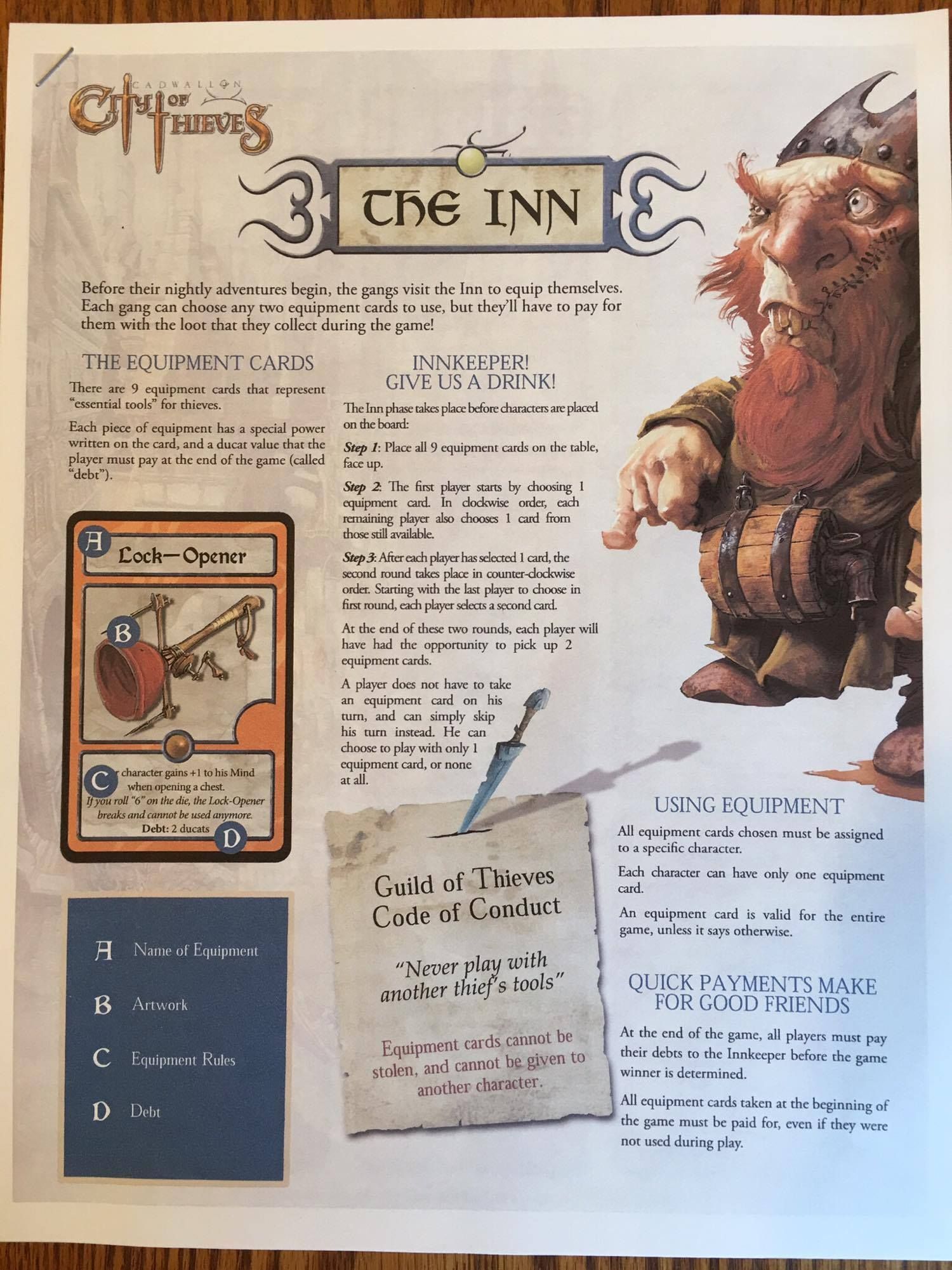 Cadwallon: City of Thieves – The Inn doboz