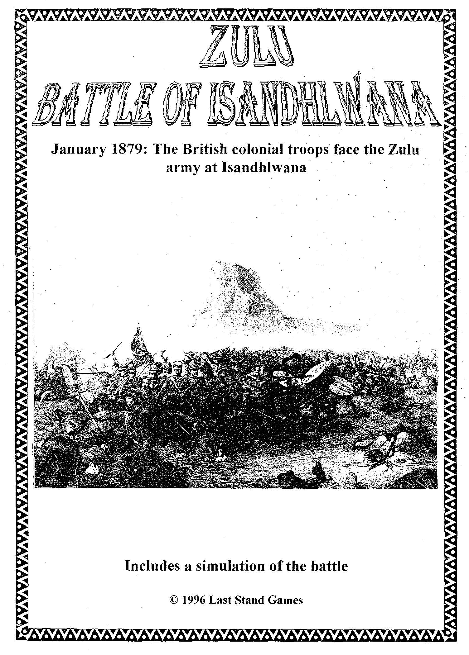 Zulu, Battle of Isandhlwana doboz