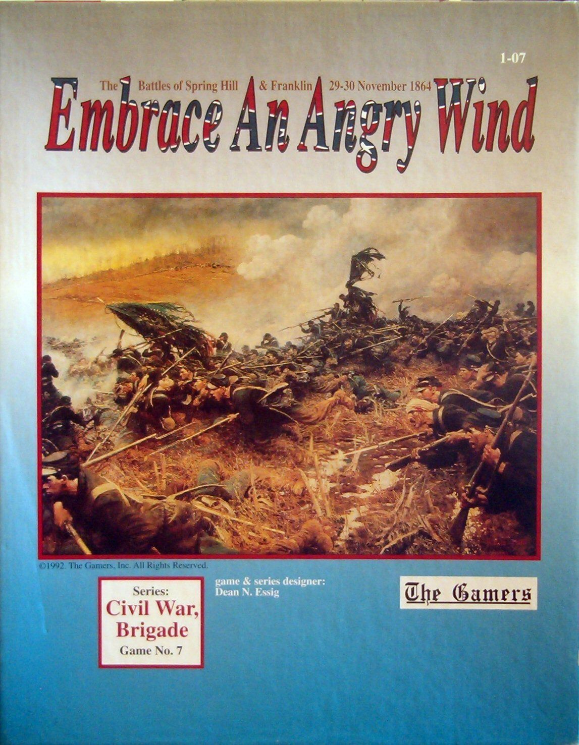 Embrace an Angry Wind: The Battles of Spring Hill & Franklin, 29-30 November 1864 box art