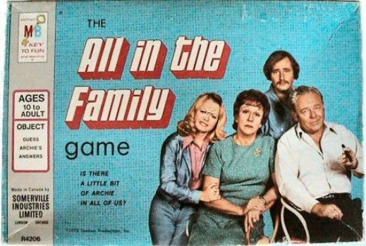 The All in the Family Game box art