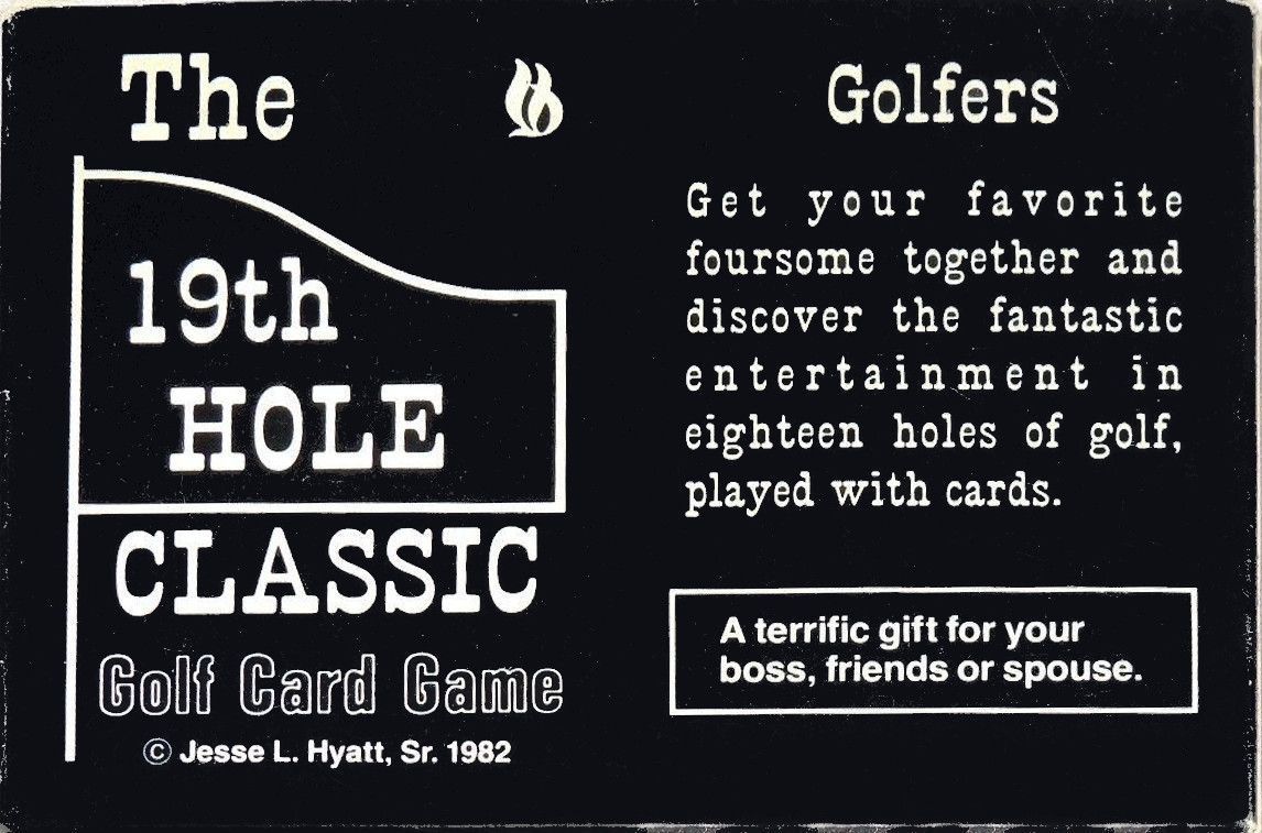 Coperta The 19th Hole Classic Golf Card Game