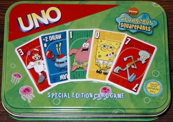UNO: SpongeBob SquarePants box art