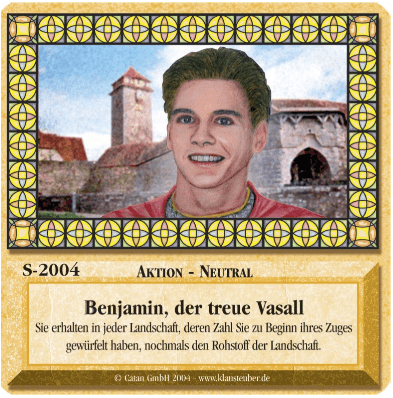 Die Siedler von Catan: Das Kartenspiel – Sonderkarte 2004 – Benjamin, der treue Vasall box art