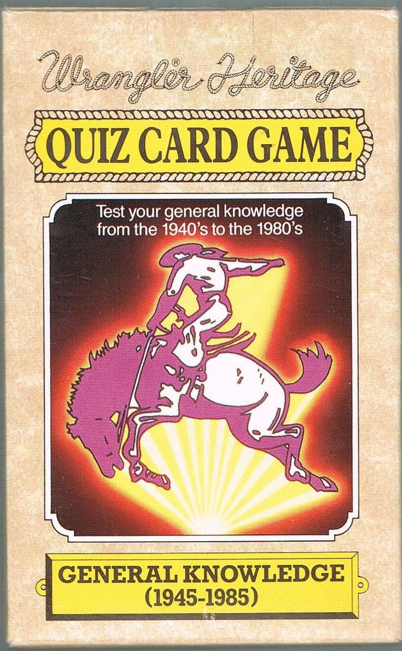 Coperta Wrangler Heritage Quiz Card Game