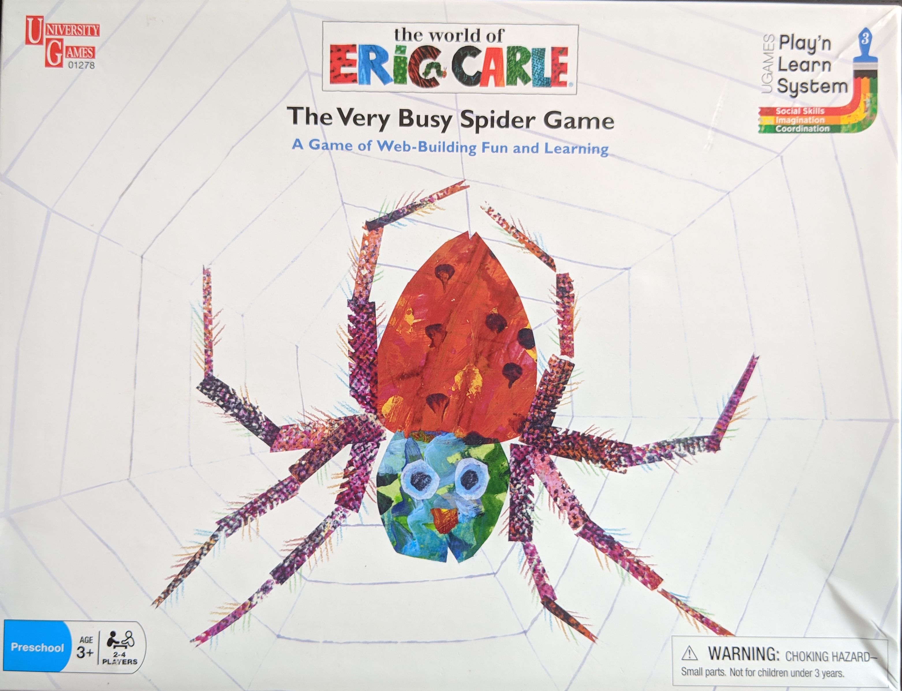 Very Busy Spider Game box art