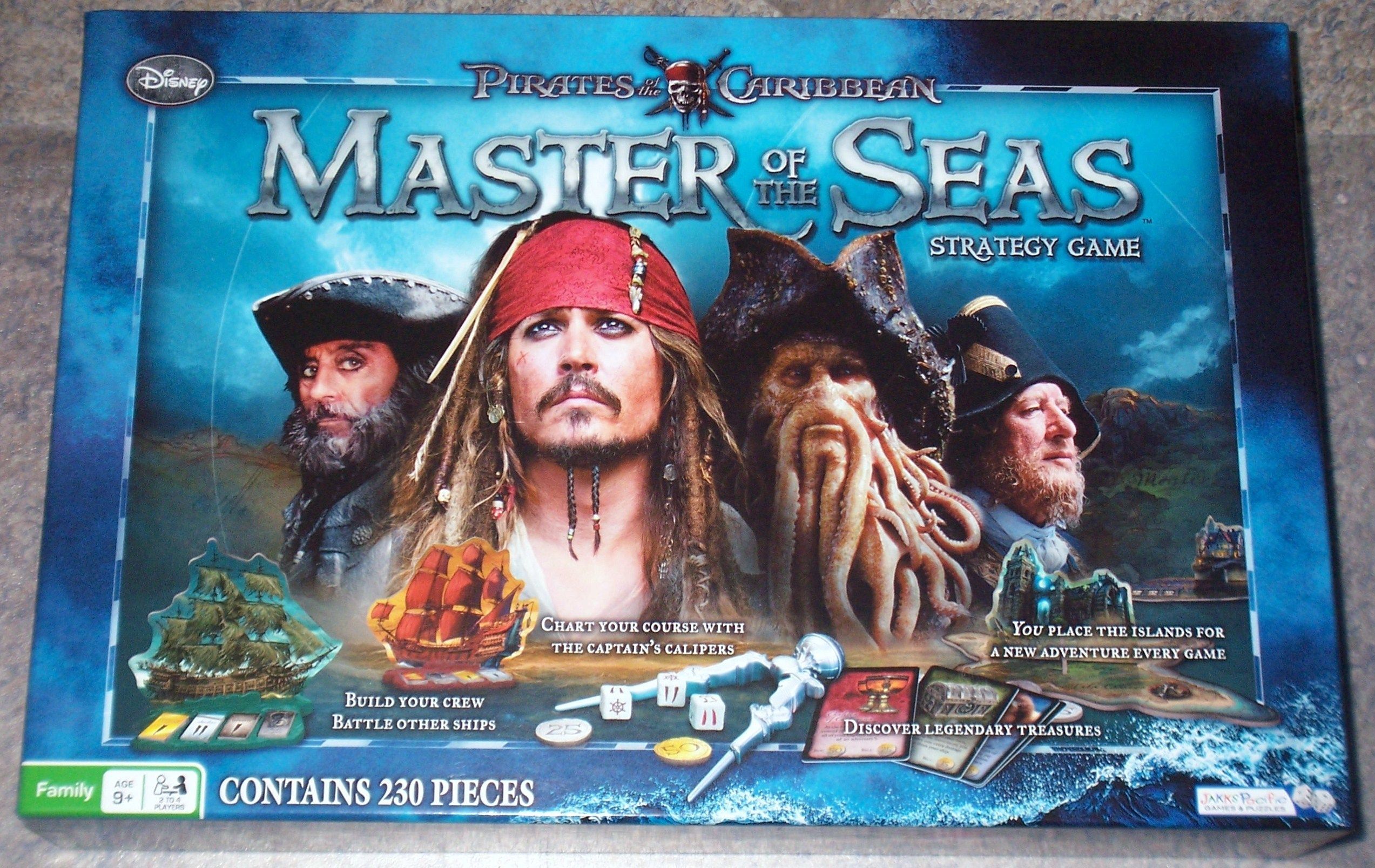 Pirates of the Caribbean: Master of the Seas Strategy Game box art