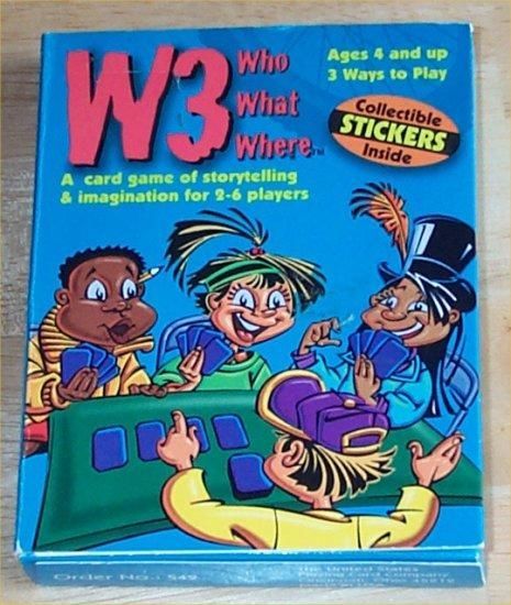 W3 Who, What, Where doboz